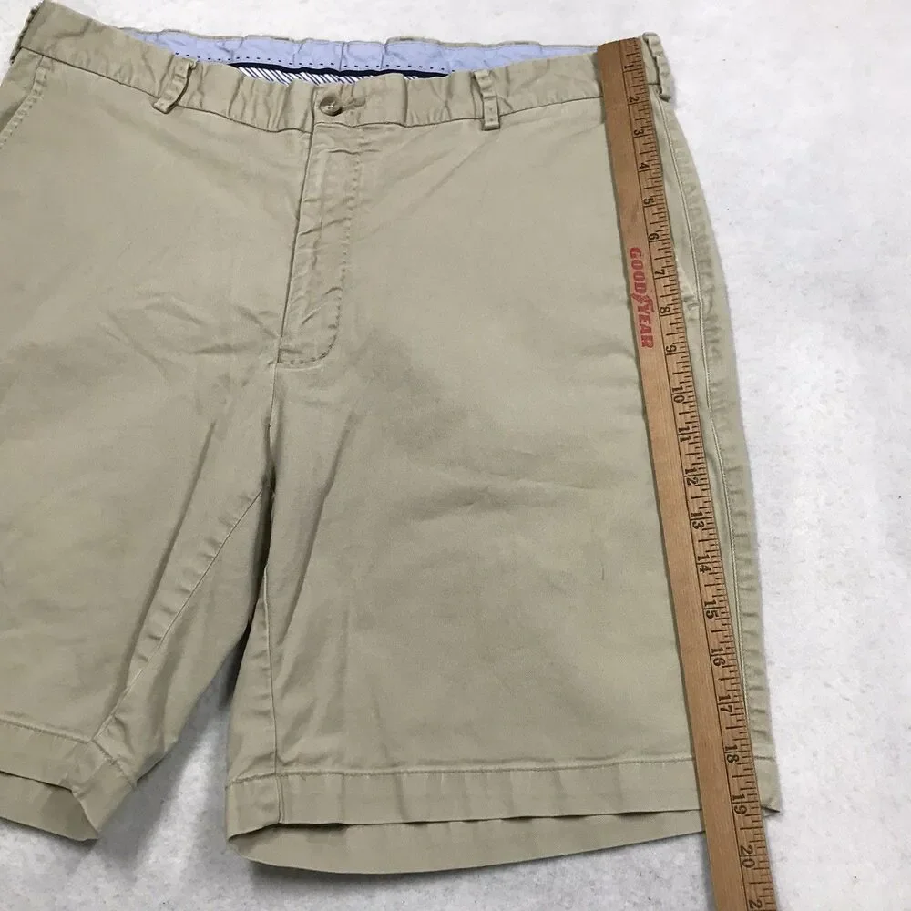 PETER MILLAR Soft Touch Twill Shorts Men 36 (35 fit) Khaki Tan Golf